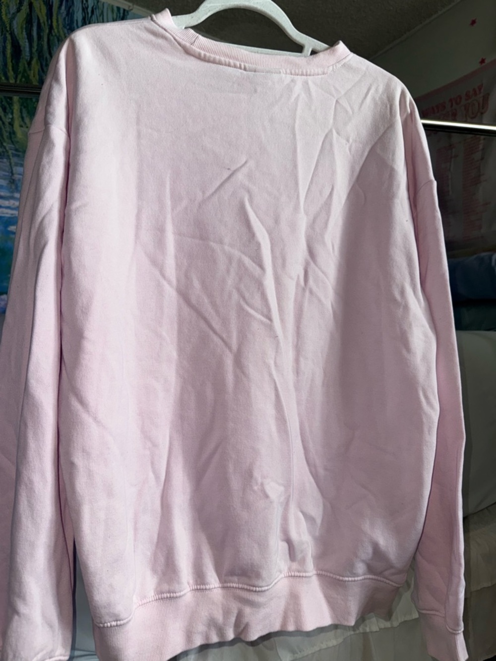 H&M Men's Crewneck Sweater - Light Pink